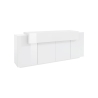 Credenza Moderna A 4 Ante 200 Cm Bianco Lucido Laccato