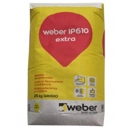 Weber IP610 extra 25 kg Intonaco di sottofondo fibrorinforzato a base di calce-cemento
