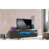 Mobile Porta TV Basso 150 Cm 2 Ante Effetto Legno Ardesia Daiquiri