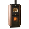 Stufa A Legna Idro Elite 20 kW Con Forno E Kit Idraulico Clementi Ramato