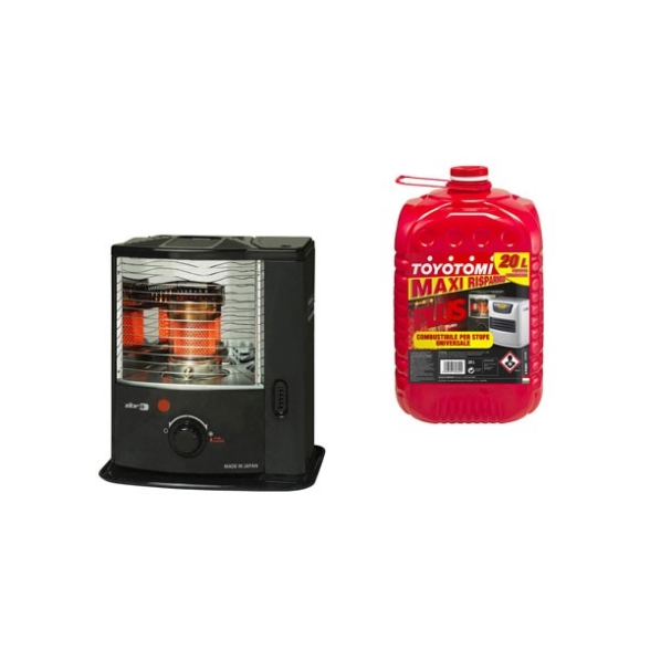 Stufa A Combustibile Liquido Zibro 2,2 kW RS 2222 + Tanica Da 20 L Plus Toyotomi