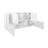 Madia 4 Ante 160 Cm Design Moderno Laccata Bianco Lucido New Coro