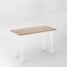 Gambe da tavolo a 3 bastoncini 71 cm Hairpin in acciaio verniciato bianco