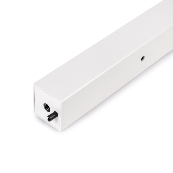 Gambe quadrate 5x5 cm con struttura 115x75 cm da tavolo in acciaio verniciato bianco