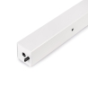 Gambe quadrate 5x5 cm con struttura 115x75 cm da tavolo in acciaio verniciato bianco