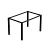 Gambe quadrate 5x5 cm con struttura 115x75 cm da tavolo in acciaio verniciato nero