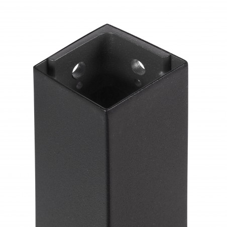 Gambe quadrate 5x5 cm con struttura 115x75 cm da tavolo in acciaio verniciato nero