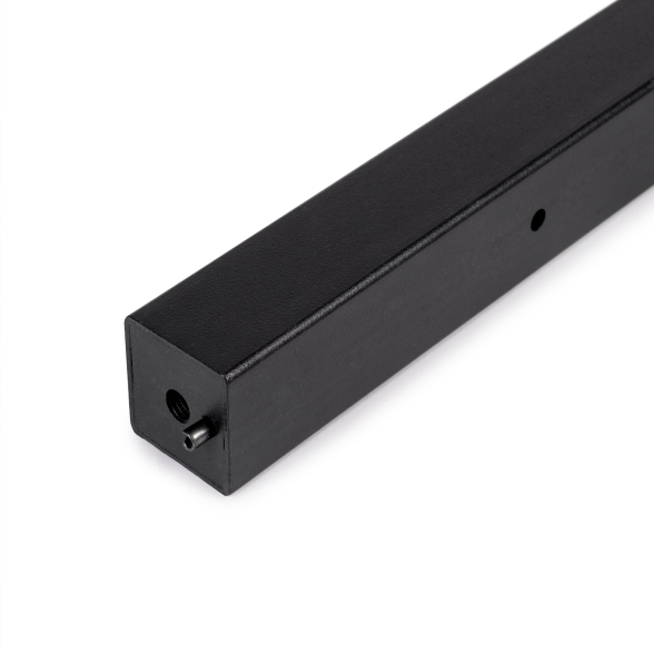 Gambe quadrate 5x5 cm con struttura 115x75 cm da tavolo in acciaio verniciato nero