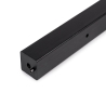 Gambe quadrate 5x5 cm con struttura 115x75 cm da tavolo in acciaio verniciato nero