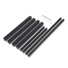 Gambe quadrate 5x5 cm con struttura 115x75 cm da tavolo in acciaio verniciato nero