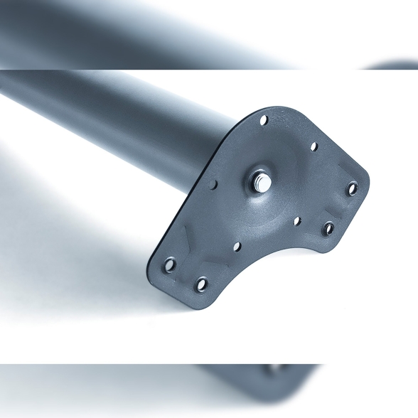 Gambe tonde 710-730 mm da tavolo diametro 60 mm in acciaio cromato