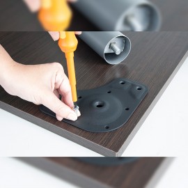 Gambe tonde 710-730 mm da tavolo diametro 60 mm in acciaio cromato