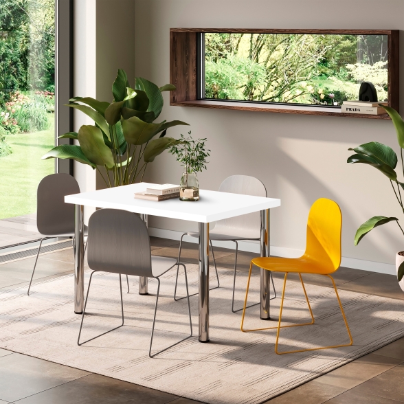 Piano d'appoggio bianco per tavolo 115x75 cm in legno