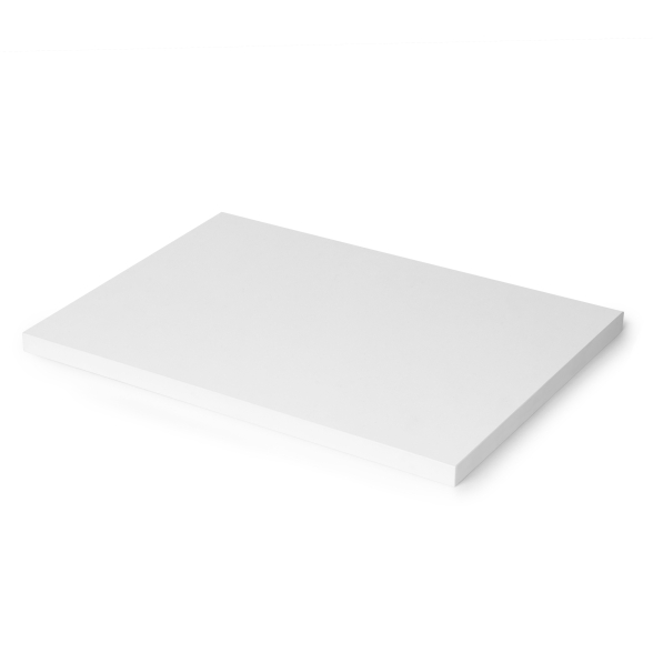 Piano d'appoggio bianco per tavolo 115x75 cm in legno