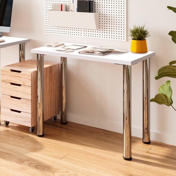 Piano d'appoggio bianco per tavolo 90x50 cm in legno