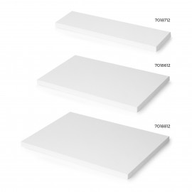 Piano d'appoggio bianco per tavolo 90x90 cm in legno