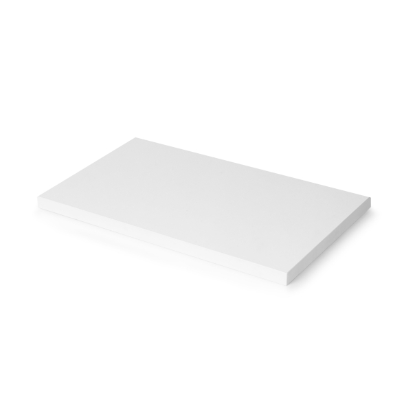 Piano d'appoggio bianco per tavolo 90x50 cm in legno