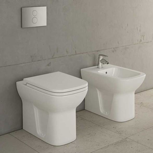 Composizione Bagno Completa Mobile Antracite 80 Cm Sanitari E Rubinetteria