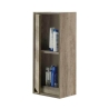 Mobile bagno sospeso 80 cm con pensile, lavabo e specchio rovere - Dakota 96250