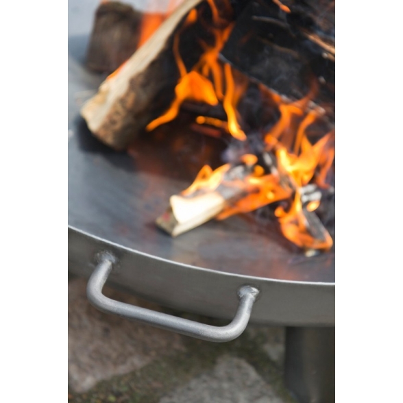 Barbecue Artigianale Con Braciere In Ferro E Griglia Sospesa Su Treppiede Bali 70 cm Cook King