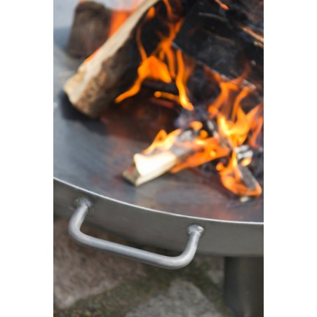 Barbecue Artigianale Con Braciere In Ferro E Griglia Sospesa Su Treppiede Bali 70 cm Cook King