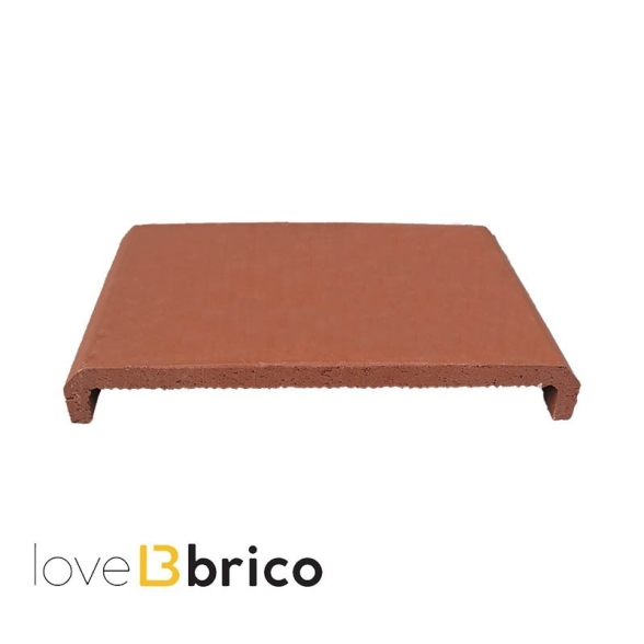 Coprimuro interno 25,5 cm in cotto con trattamento idrorepellente Cotto Furnò
