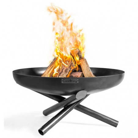 Barbecue Artigianale Con Braciere In Ferro E Griglia Sospesa Su Treppiede Indiana 80 Cm Cook King