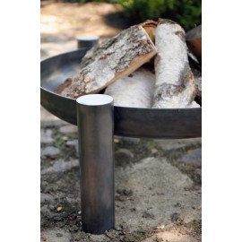 Barbecue Artigianale Con Braciere In Ferro E Griglia Sospesa Su Treppiede Palma 80 Cm Cook King