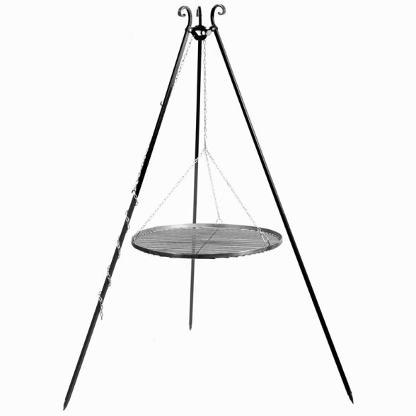 Barbecue Artigianale In Ferro Arco Treppiedi Santiago 70 cm Cook King