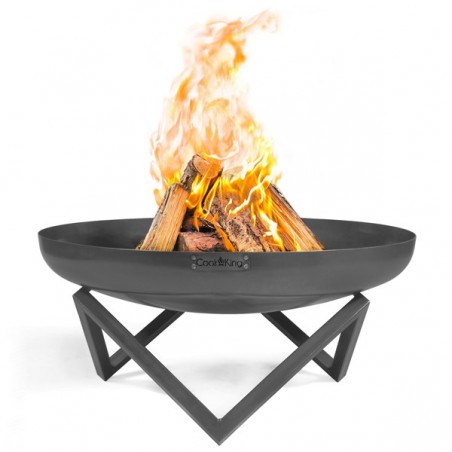 Barbecue Artigianale Con Braciere In Ferro E Griglia Sospesa Su Treppiede Santiago 70 cm Cook King