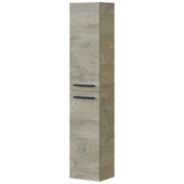 Mobile Bagno Da Terra Lavabo Specchio Colonna Athena 80 Rovere Alaska