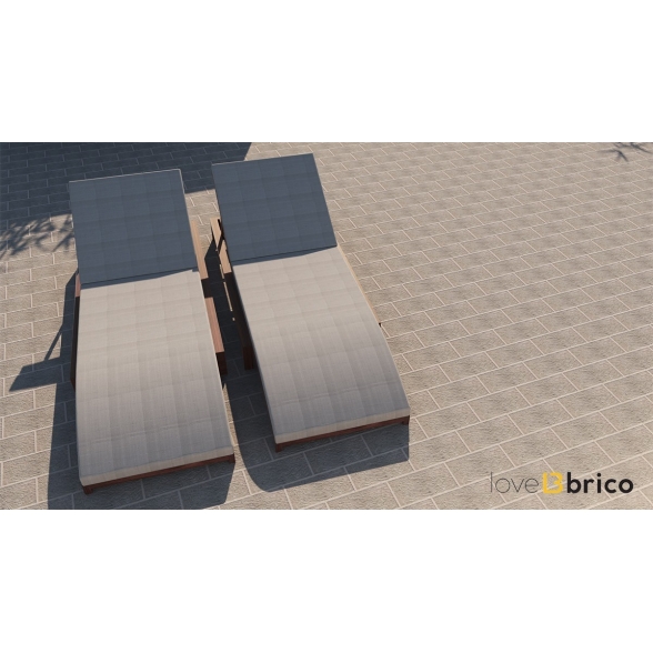Pavimento Per Esterni Grès 15x30 Effetto Roccia Ardesia Grigio R11 Grès Porcellanato