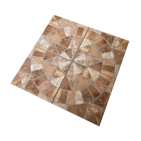 Pavimento grès fine porcellanato smaltato 34 x 34 cm Ceramiche San Nicola serie Ventaglio Pavé Gubbio