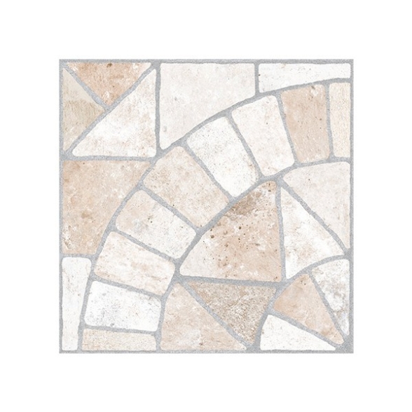 Pavimento grès porcellanato da esterno 34 x 34 cm Ceramiche San Nicola Ventaglio Pavé Gubbio Light