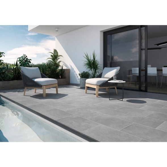 Pavimento In Klinker 33x50 Da Esterni Sp. 16 mm Capri Grigio Gres Aragon