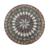 Set Tavolo Mosaico E 2 Sedie Pieghevoli Bistrot In Acciaio E Ceramica