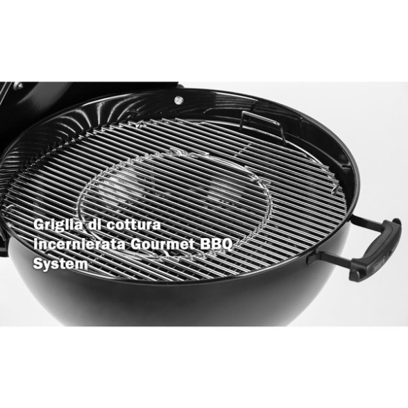 Master Touch E-5750 Weber Barbecue A Carbone 57 Cm Con Coperchio Nero