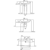 Lavabo a parete con colonna 68 x 52 cm Ideal Standard - Lovebrico