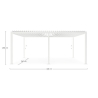 Pergola Bioclimatica 3.6x4 In Alluminio Bianca Ocean Bizzotto
