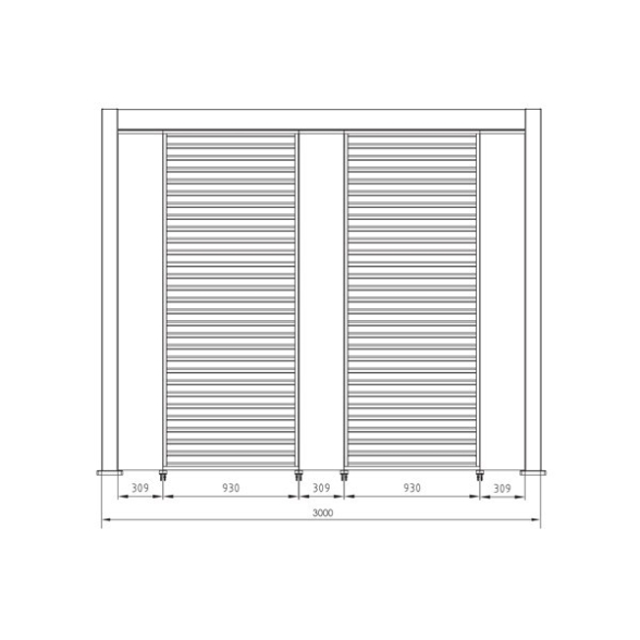 Pergola Bioclimatica 3.6x4 In Alluminio Bianca Ocean Bizzotto