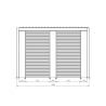 Pergola Bioclimatica 3.6x4 In Alluminio Bianca Ocean Bizzotto