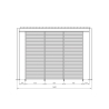 Pergola Bioclimatica 3.6x4 In Alluminio Bianca Ocean Bizzotto
