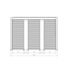 Pergola Bioclimatica 3.6x4 In Alluminio Bianca Ocean Bizzotto