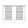 Pergola Bioclimatica 3x4 In Alluminio Effetto Legno Ocean Bizzotto