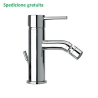 Miscelatore bidet Paini serie Cox scarico con piletta 78CR306 cromato