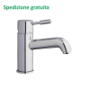 Miscelatore lavabo Rubitor serie Modì scarico con piletta 6530 cromato