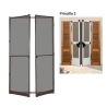 Zanzariera Per Porta A Battente 2 Ante 150x240 Marrone Sangiorgio