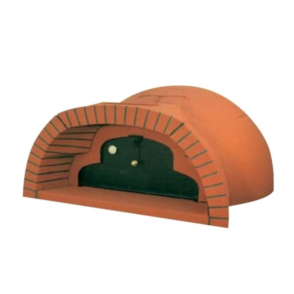 Forno a legna prefabbricato 110 x 110 cm con sportello largo mod. Liguria Di Fiore Forni