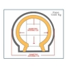 Forno a legna artigianale per pizze diametro interno 120 cm con base