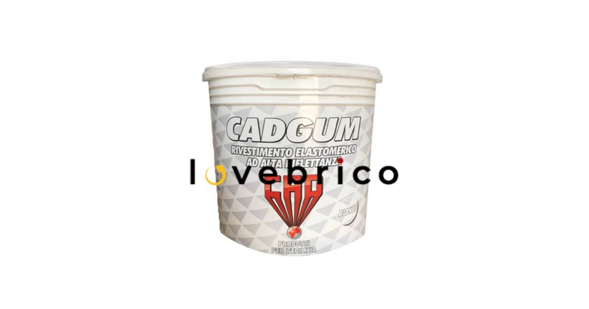 Cad Gum 20 kg bianco Guaina liquida ad alta riflettanza per impermeabilizzazioni
